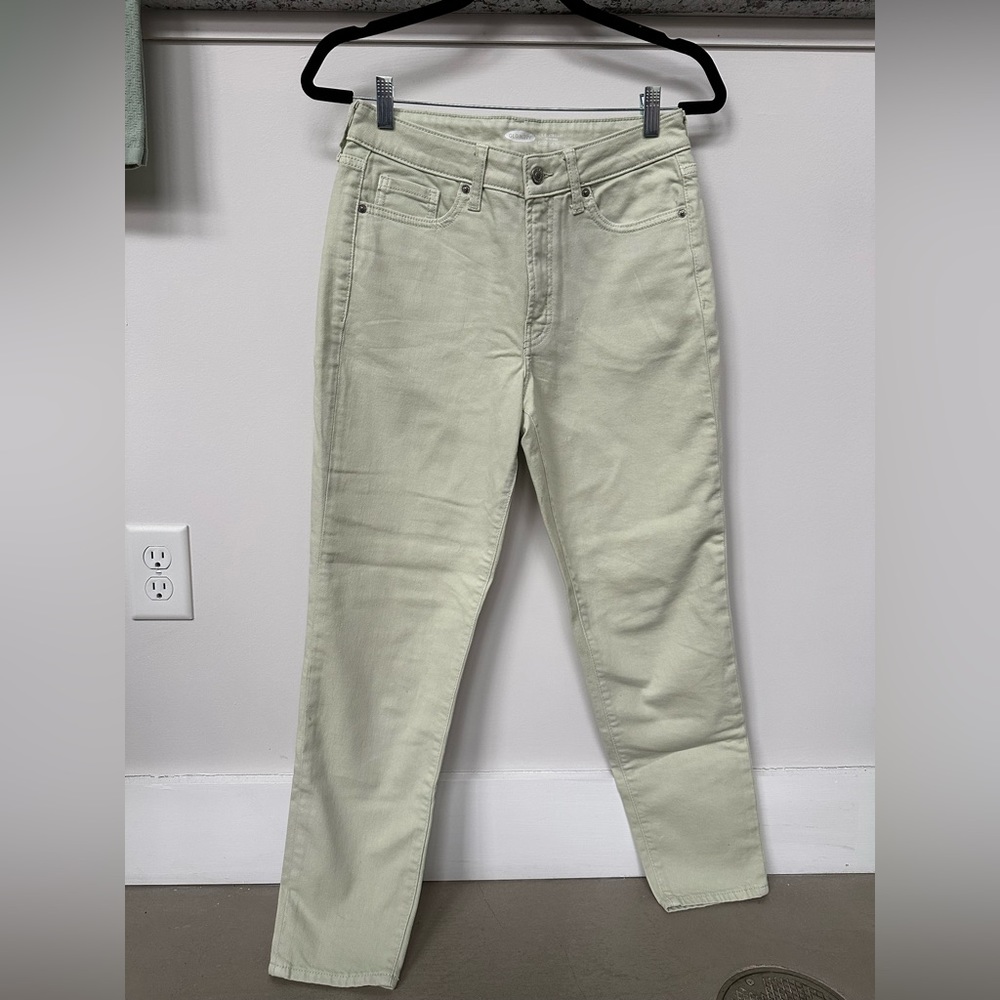 OG High Rise Light Green Straight Jeans